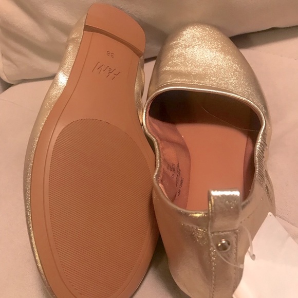 Gold Flat Shoes size 7 - Picture 5 of 5